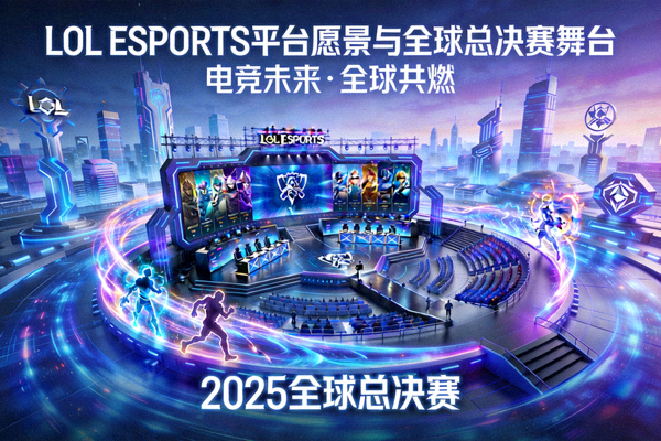 LOL ESPORTS官方数据平台愿景与全球总决赛舞台概念图